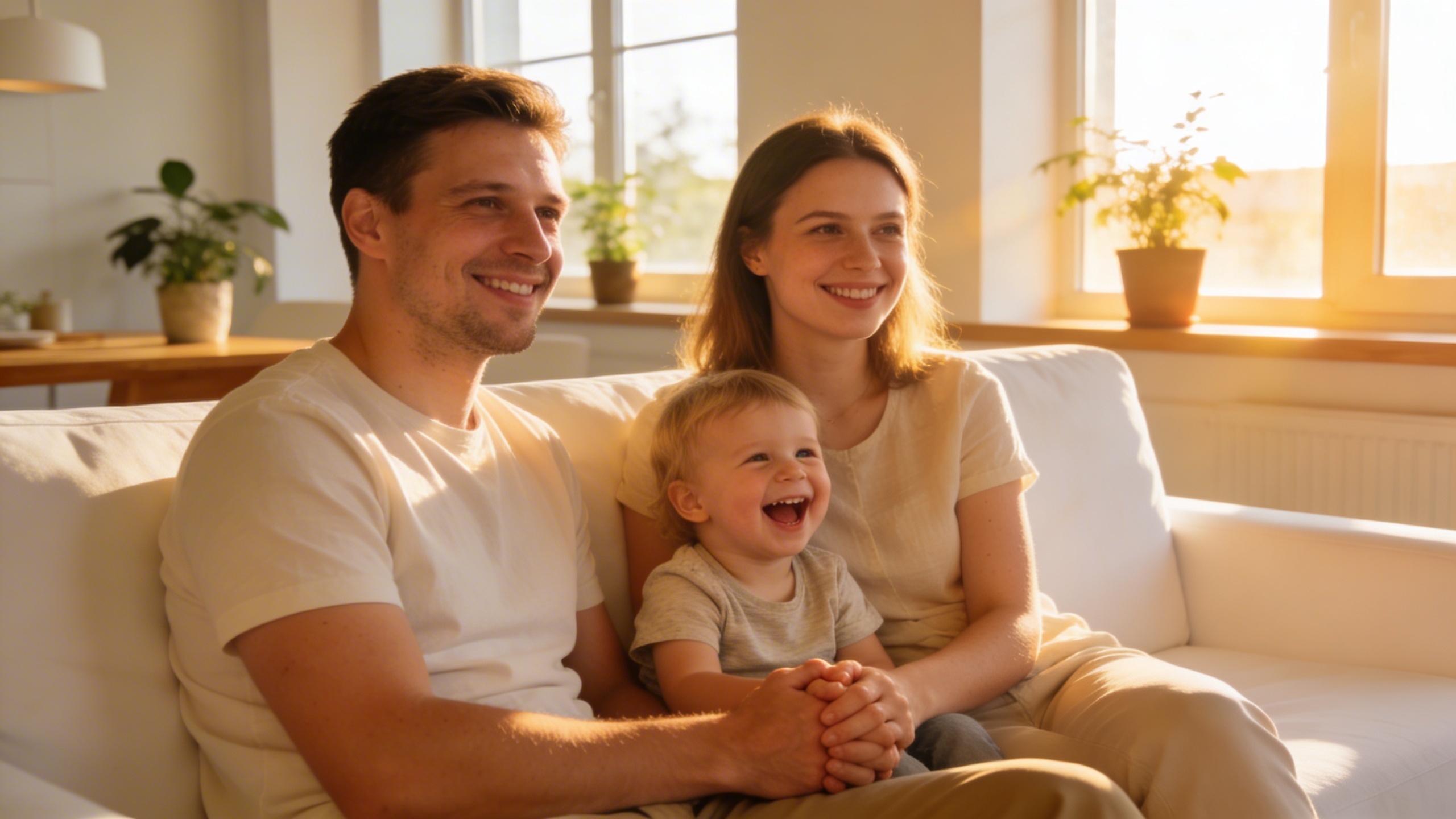 Szczęśliwa rodzina po oddłużeniu